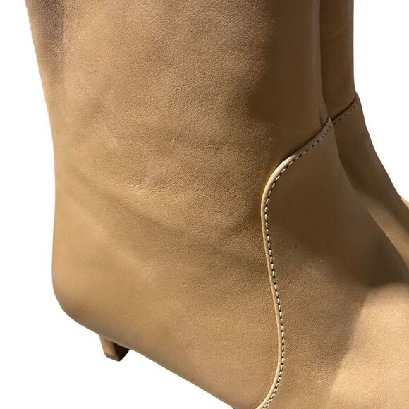MADEWELL Boots WMNS 11 Sand Leather The Dimes Low Kitten-Heel‎ Ankle Tan Spring - Picture 12 of 16